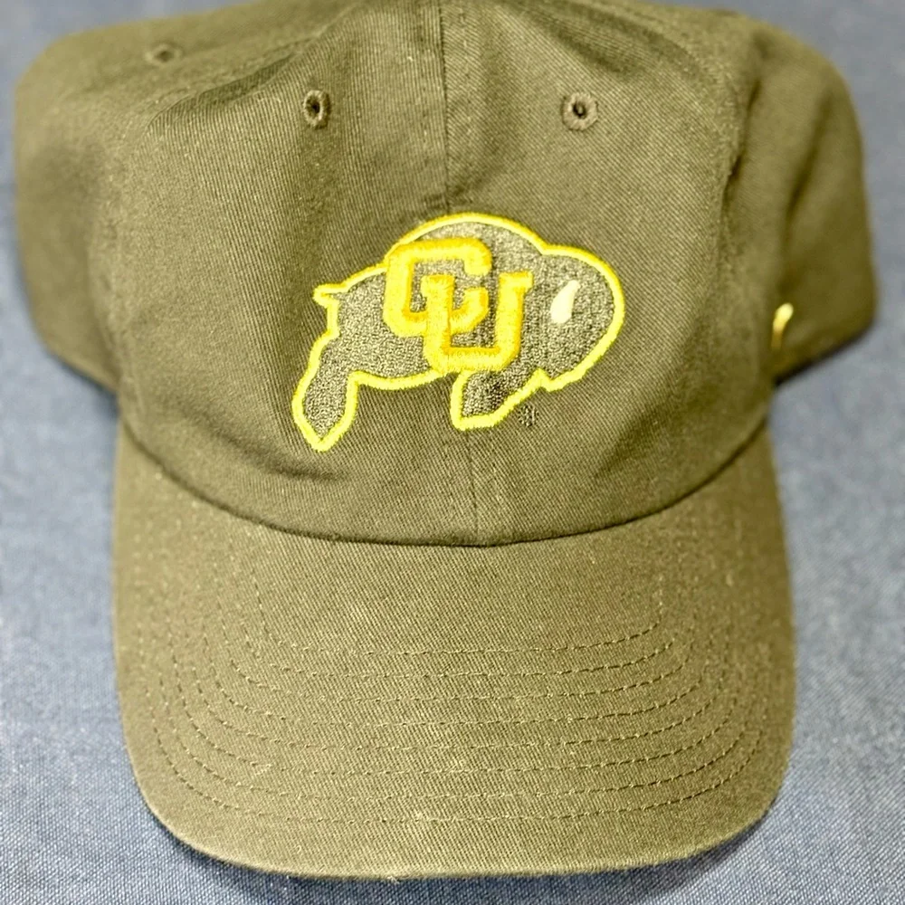 Black and Yellow CU Buffalo Embroidered Baseball Cap